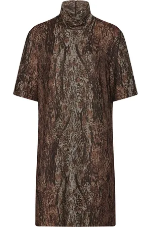 ROSETTA GETTY Mock-neck shift dress