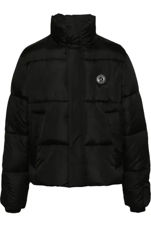 Roberto Cavalli Appliqu??-logo padded jacket