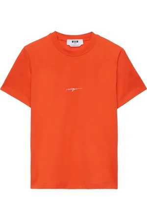 Msgm Logo-print cotton t-shirt