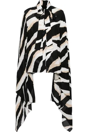 Elie saab Zebra-print silk shirt
