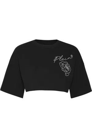 Philipp Plein Roses crop top