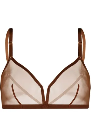 ERES Contrasting-trim spaghetti-strap bra
