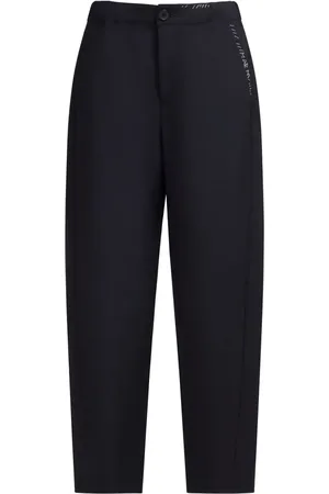 Marni Logo-embroidered tapered trousers