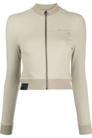 Izzue Slogan-print ribbed cardigan