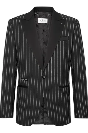 Philipp Plein Crystal-embellished single-breasted blazer
