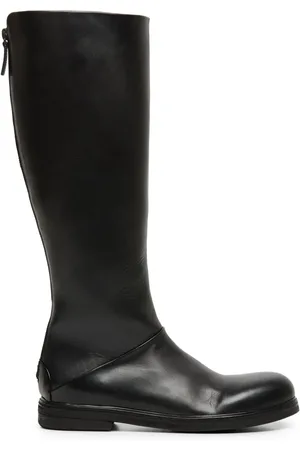 MARSÈLL Back zip leather boots