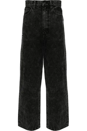 Izzue Acid-wash straight-leg jeans