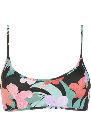 AMIR SLAMA Print Hibiscus sport top