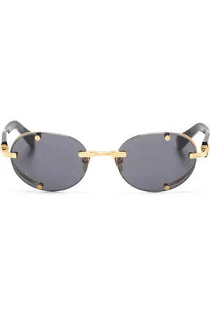 Balmain Oval-frame tinted sunglasses
