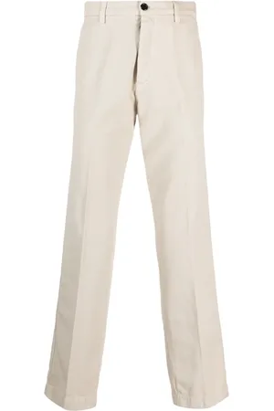 haikure Straight-leg cotton chino trousers