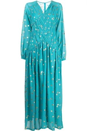 Bambah V-neck long-sleeve kaftan