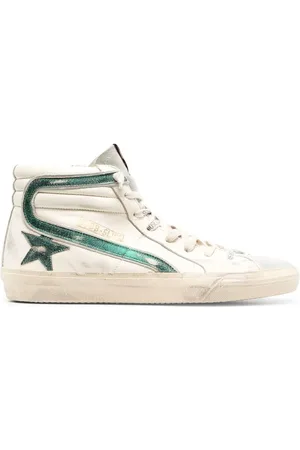 Golden Goose Slide distressed high-top sneakers