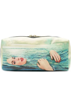 SELETTI Sea Girl print wash bag