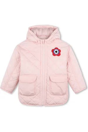 Kenzo Logo-embroidered quilted jacket