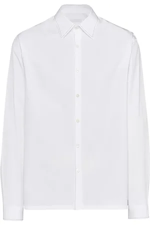 Prada Triangle-logo cotton shirt