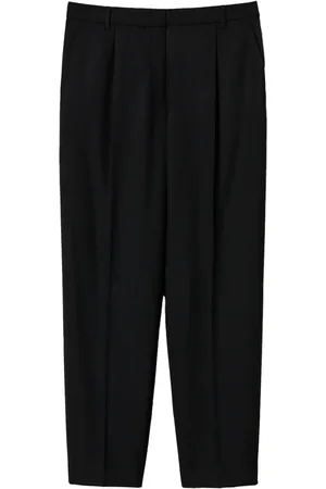 Twin-Set Pleat-detail straight-leg trousers