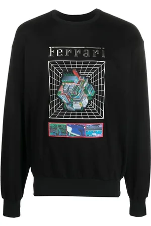 FERRARI Graphic-print cotton sweatshirt