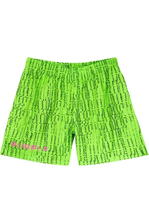 Purple Brand Logo-print digital-code shorts