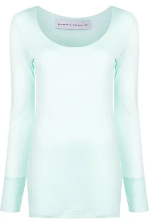 Gloria Coelho Scoop-neck long-sleeve top