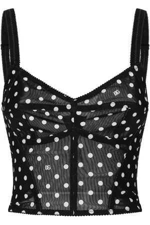 Dolce & Gabbana Polka-dot corset top