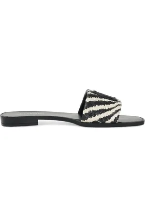 Roberto Cavalli Elisie striped slide sandals