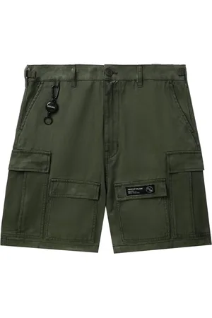 Izzue Mid-rise cotton cargo shorts
