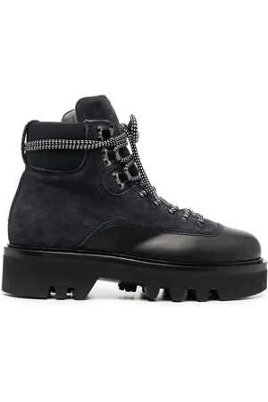 Furla Panelled lace-up boots