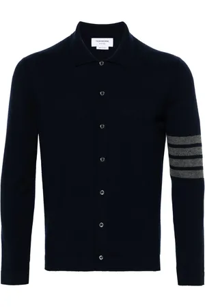Thom Browne 4-Bar stripe cashmere cardigan