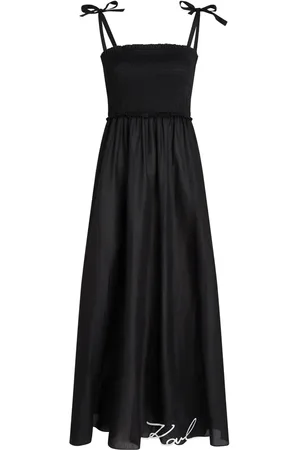 Karl Lagerfeld DNA Signature sheer beach maxi dress