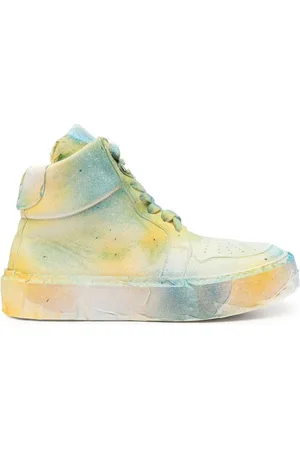 GUIDI Spray-effect high-top sneakers