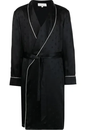 FLEUR DU MAL Jacquard silk robe