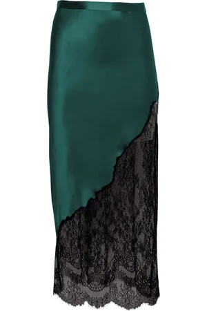 FLEUR DU MAL Scallop midi skirt