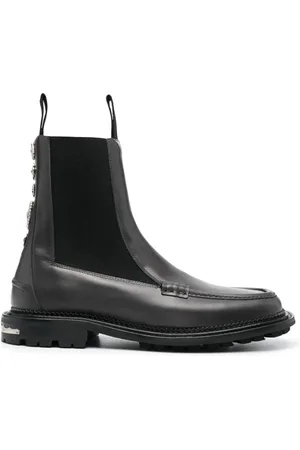 TOGA VIRILIS Side Gore ankle leather boots