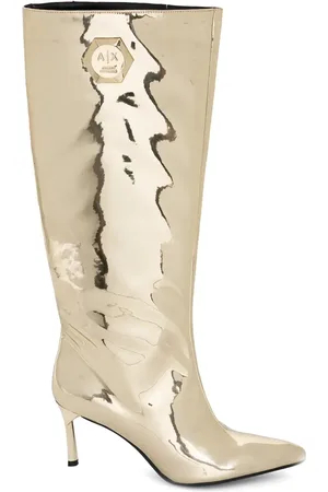Armani Exchange 75mm logo-appliqu?? boots