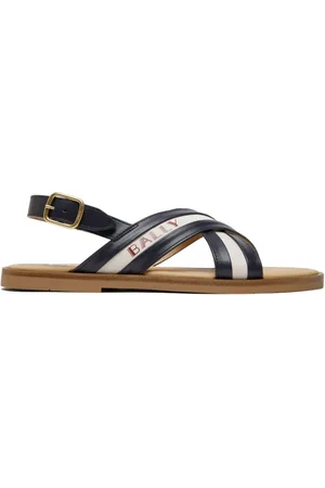Bally Crossover-straps leather sandals