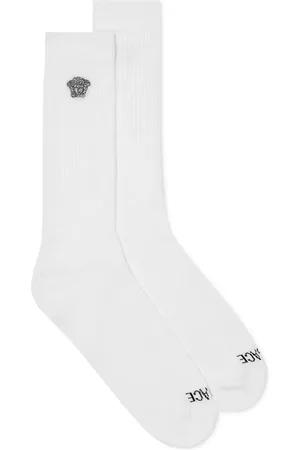 VERSACE Medusa-embroidered ribbed socks