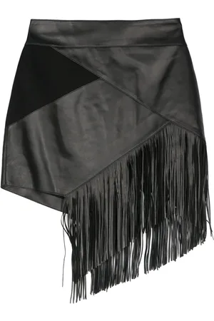 Roberto Cavalli Fringed mini skirt