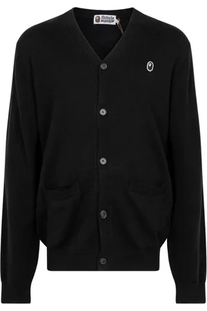 A Bathing Ape X Kid Cudi embroidered-logo cardigan