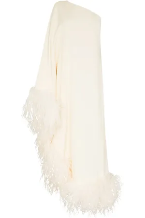 ‎Taller Marmo‎ Ubud feather-trim gown