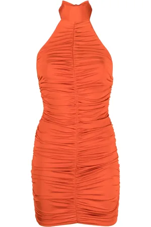 Noire Swimwear Ruched halterneck minidress