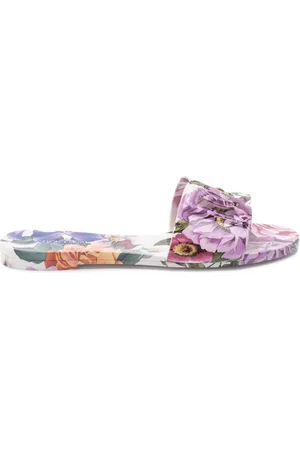 Dolce & Gabbana Floral-print slides