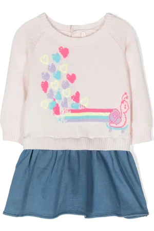 Billieblush Sequin-embellished knitted dress