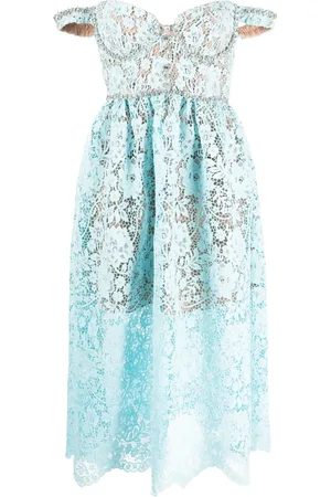 Self-Portrait Corded-lace off-shoulder dress