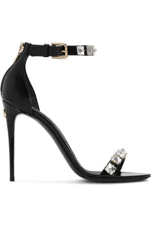 Dolce & Gabbana 105mm rhinestone-embellished leather sandals