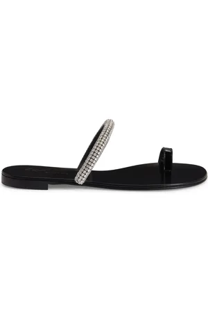 Giuseppe Zanotti Galassia rhinestone-embellished toe-loop flat sandals