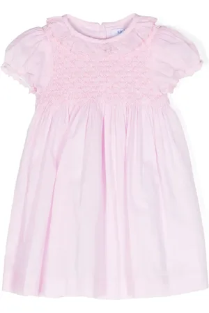 SIOLA Smocked cotton-blend dress set