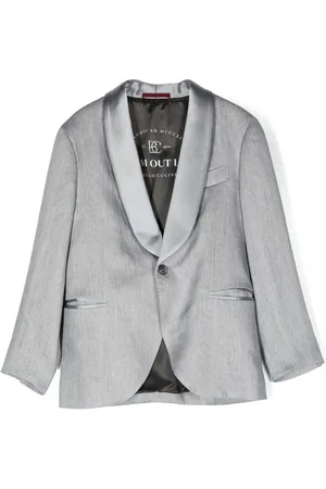 Brunello Cucinelli Single-breasted linen blazer