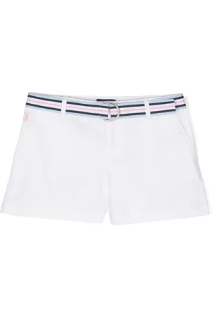 Ralph Lauren Belted-waistband cotton shorts