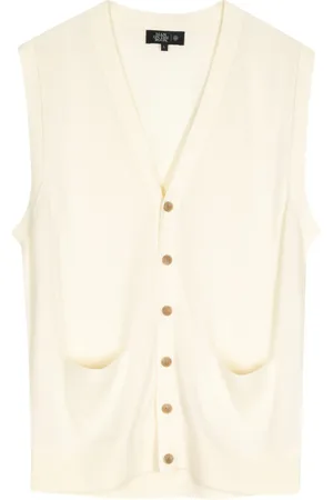 MAN ON THE BOON. V-neck wool vest