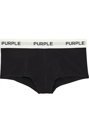 Purple Brand Logo-tape cotton briefs